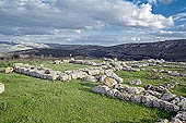 Necropolis of Pantalica - ruins of the anaktoron, the Princes Palace (XIII sec. A.C.) 